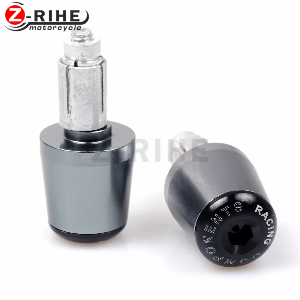 

for Universal Moto 7/8" Hand Bar Ends Motorcycle handle Bar Dirt Bike Silver Bar End For Suzuki GSXR 600 750 1000 TL1000S DL650
