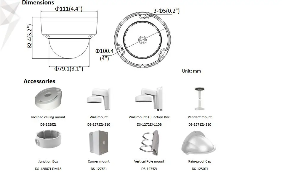 HIkvision DS-2CD2143G0-I 4MP ИК Фиксированная купольная сетевая камера POE H.265+ IP67 слот для sd-карты IR 30 м Замена DS-2CD2142FWD-I ip-камера