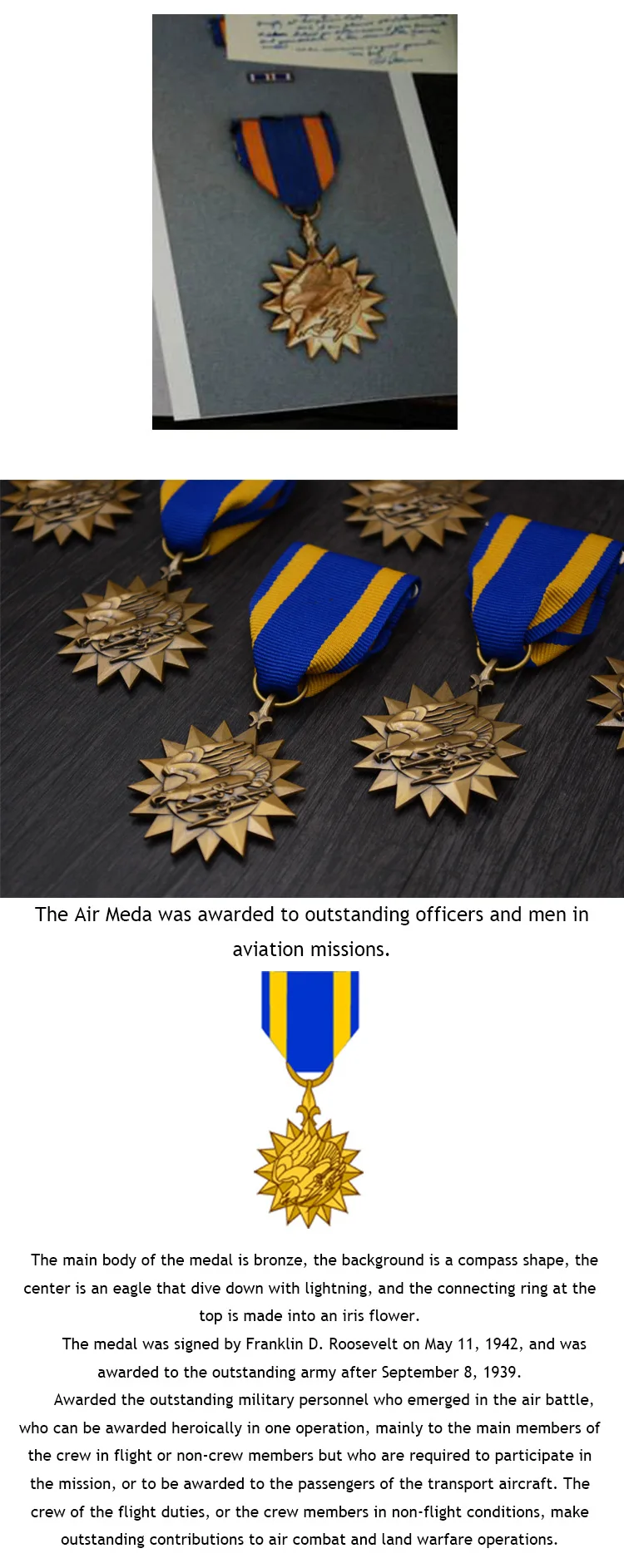 Вьетнамская война США воздушная медаль США Летающие тигры воздушные силы герои полёт медаль Второй мировой войны лацкан брошь «шляпа» булавка военный заказ