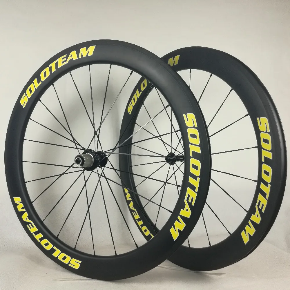Sale soloteam Novatec 271sb carbon wheels 35mm 38mm 45mm 50mm 60mm 80mm 88mm carbon bicycle wheels 700C road bike carbon wheelset 3