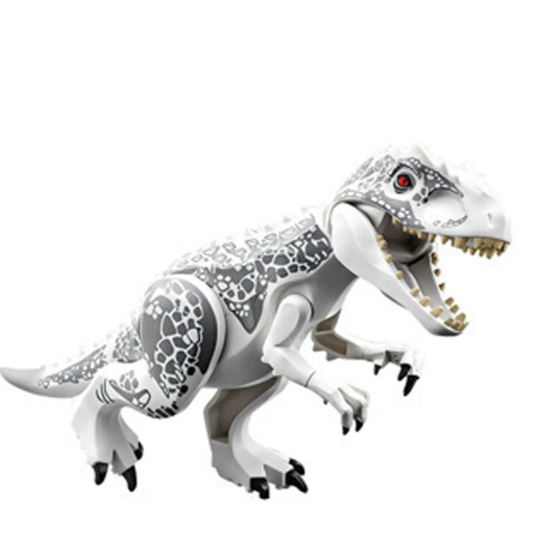 8pcs/lot Jurassic World Park Dinosaur Dinosaurs Building Blocks Set Mini Action Figures Bricks Toys Kids juguetes LegoINGYS