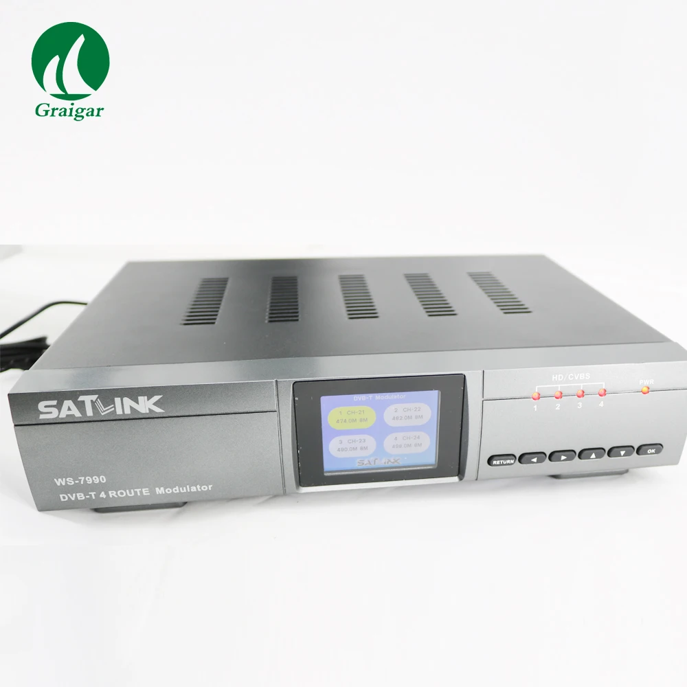 Satlink WS 7990 4 Route DVB T модулятор AV Four Router DM HD WS7990 цифровой RF|Приборы для измерения