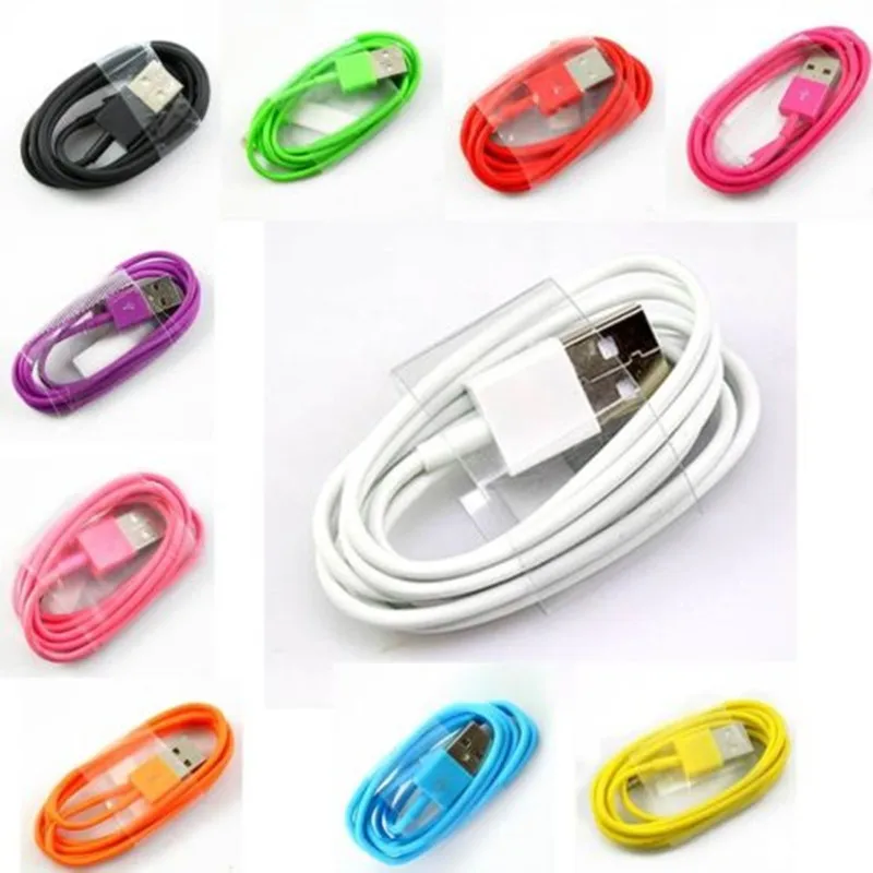 2PCS/Lot Color 1M 3FT USB Data Sync Charger Charging Cable Cord For