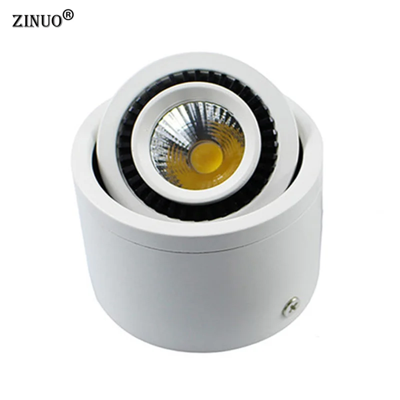 

Round COB LED Ceiling Light 5W/7W/9W/20W Surface Mounted Adjustable White Led Downlight AC85-265V Spot Light With Led Driver