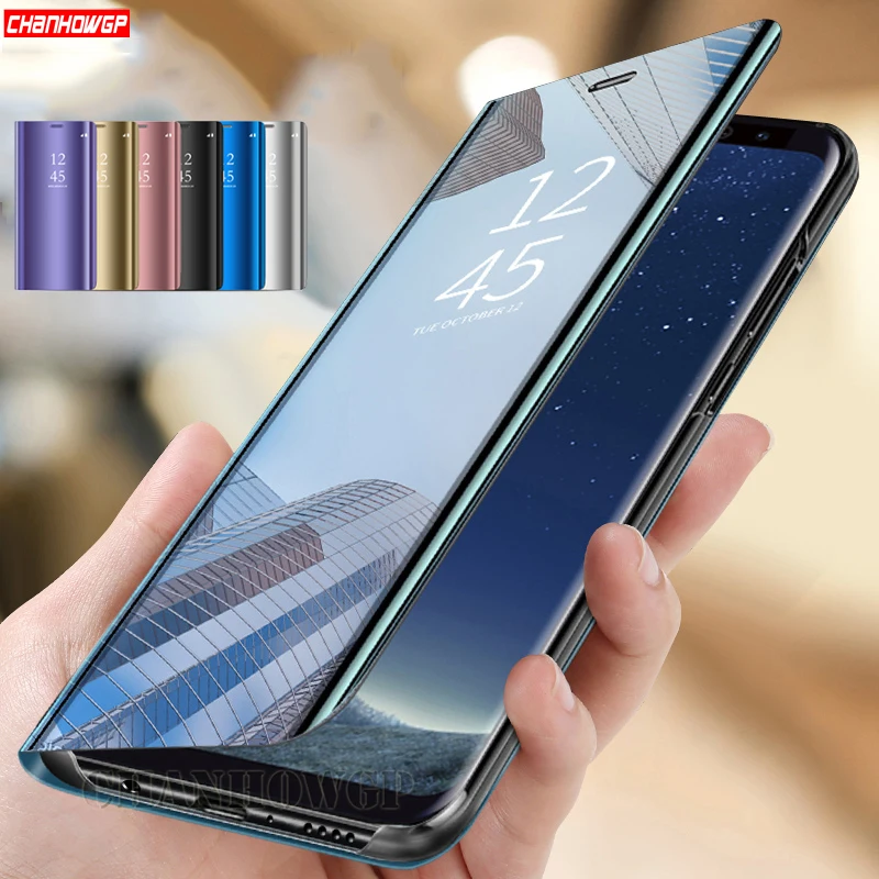 Зеркальный флип чехол для Xiaomi Redmi Note 7 6 5 Pro 4X 5A Prime Plus 6A S2 Mi A1 A2 Lite 9 8 SE 5C Pocophone