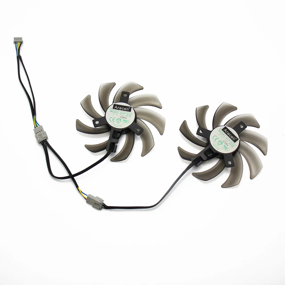 2PCS/lot 85mm Fan GA91S2U GPU Cooler Fan Replace For Palit GeForce GTX1060 GTX1080 GTX1070 GTX1070Ti 8G Dual Video Card Fan