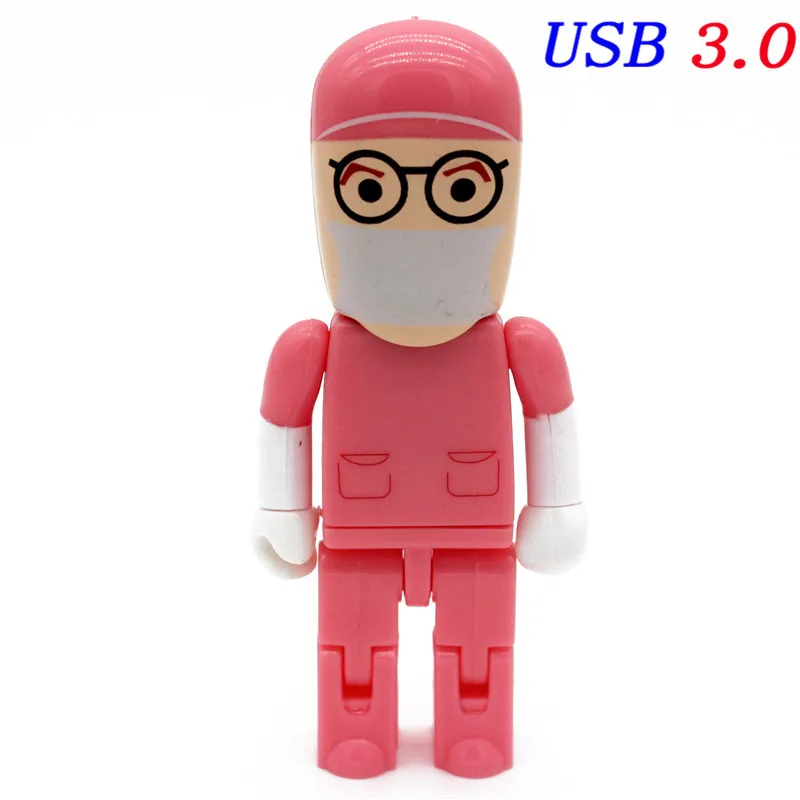 JASTER speed Usb3.0 мультфильм доктор серия USB флэш-память 4 ГБ 8 ГБ 16 ГБ 32 ГБ 64 Гб клиника медсестры Флешка креативная карта памяти - Цвет: C