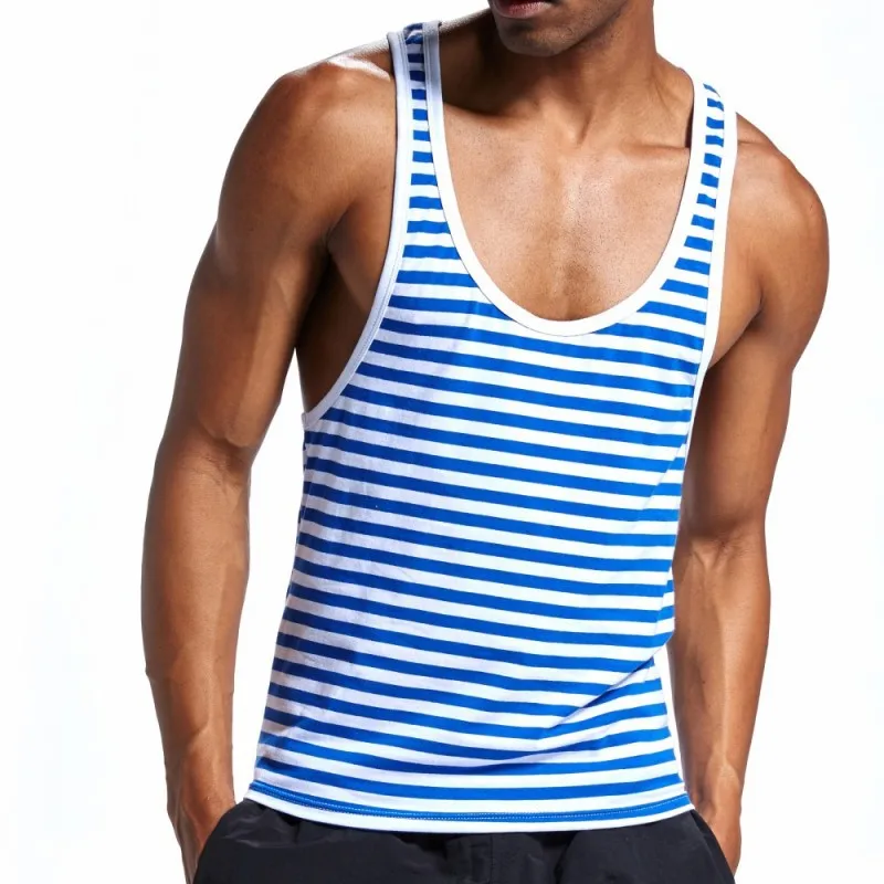 

Men shirt tank top men europe I-shaped vest striped shirt casual bodybuilding men clothes fashion clothing mens tanktop