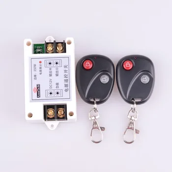 

High Power 12V DC 40A 350W 433/315Mhz RF Wireless Remote Control Lighting Switch System Input Output 12V LOCK UNLOCK Button