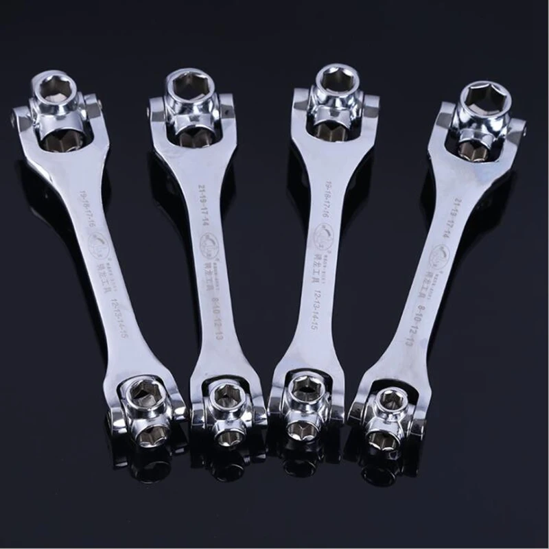 

tools manual eight in one with two-way ratchet wrench multi-function socket ratchet spanner Wrench Multifunction Excellent
