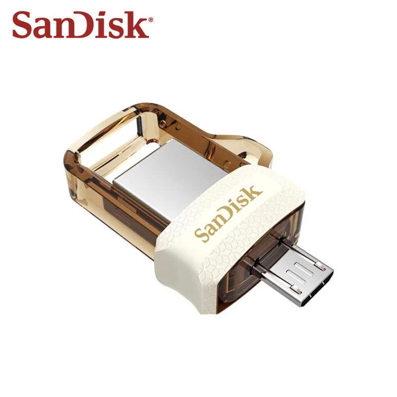 Sandisk мини USB 3,0 двойной OTG USB флеш-накопитель 32 Гб 64 Гб флэш-накопитель высокого Скорость до 150 МБ/с. флеш-накопитель для телефона планшетного компьютера