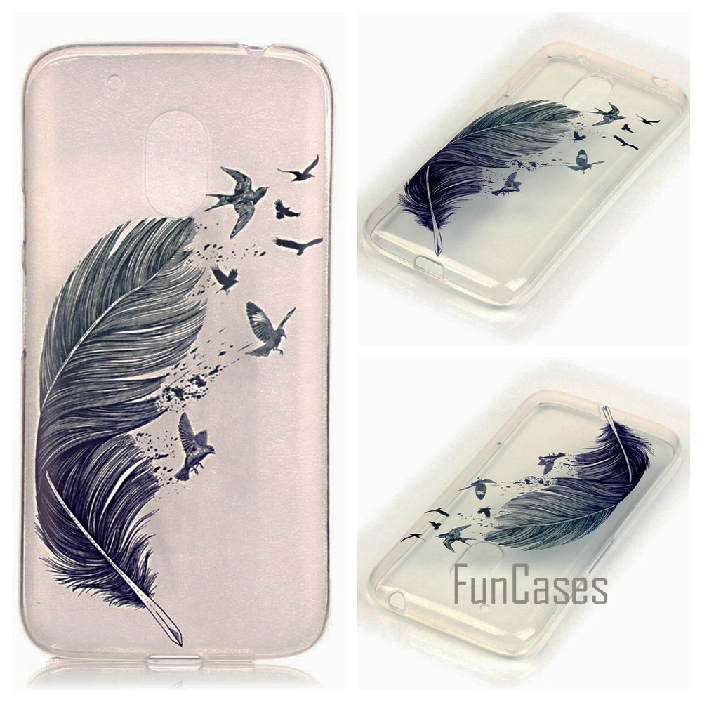 Soft Case For coque Motorola Moto G4 Play Case For coque Moto G4 Play Cover 5 inch carcasas telefoniczne wonderful Owl CellPhone