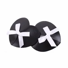 Из искусственной кожи покров многоразового пользования для соска крышка для женщин Сексуальные Пирожки панк тепель крышка самоклеющаяся грудная лента Фетиш-Бюстгальтер аксессуары