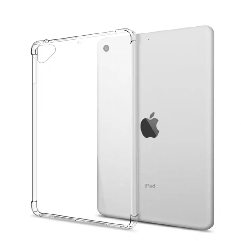 Экологичный Прозрачный ударопрочный чехол для Apple iPad 9,7 Air 1 2 5 6 5th 6th Generation Coque Funda - Цвет: transparent