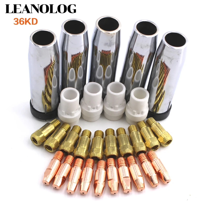 

40pcs consumables=Tip+electrode+shield cups+swir gas ring of the Binzel MIG MAG 36KD torch use for MIG MAG welding machine
