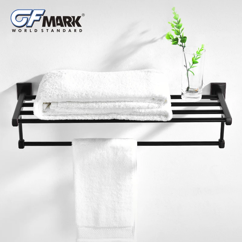GFmark Антикварная вешалка Toallero Классическая вешалка для ванной комнаты фурнитура Handdoek Rek Съемная винтажная черная вешалка для полотенец
