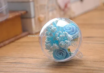 

1pcs Transparent PVC sphere shape Macaroon food box/Chocolates box 100pcs/set