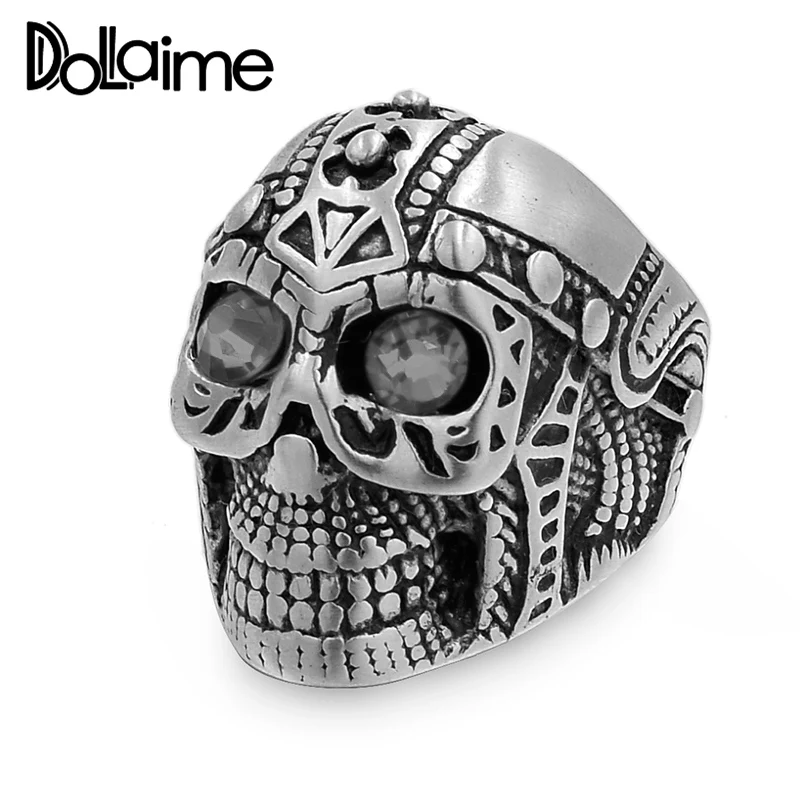 Кольцо с красным глазом Dolaime R786S7 из нержавеющей стали в стиле панк для вечеринок
