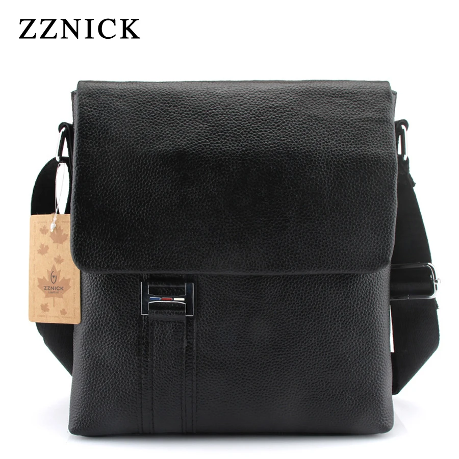 ZZNICK 2019 HOT Fashion Men Shoulder Bag Genuine Leather Messenger Designer Famous Brand Business Crossbody For Male |