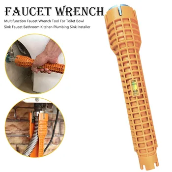 

Multifunction Sink Basin Faucet Wrench Sink Household Bath Kitchen Red Install Tap Spanner Installer Tools