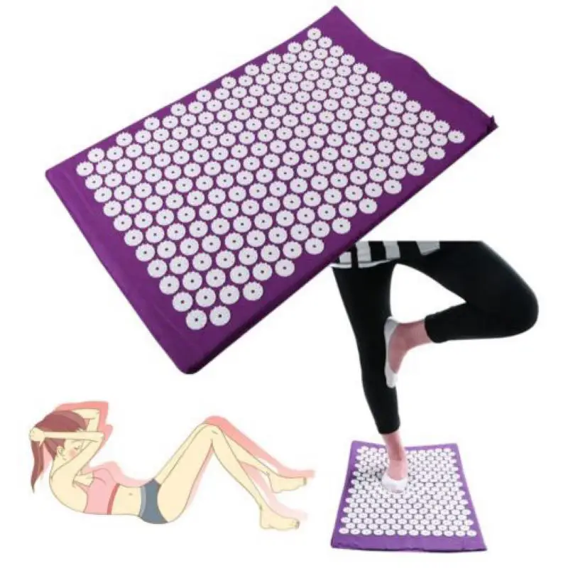 

Brand New Acupressure Mat 3 Colors Relieve Pain Stress Acupuncture Spike Yoga Mat 68x42cm Mayitr