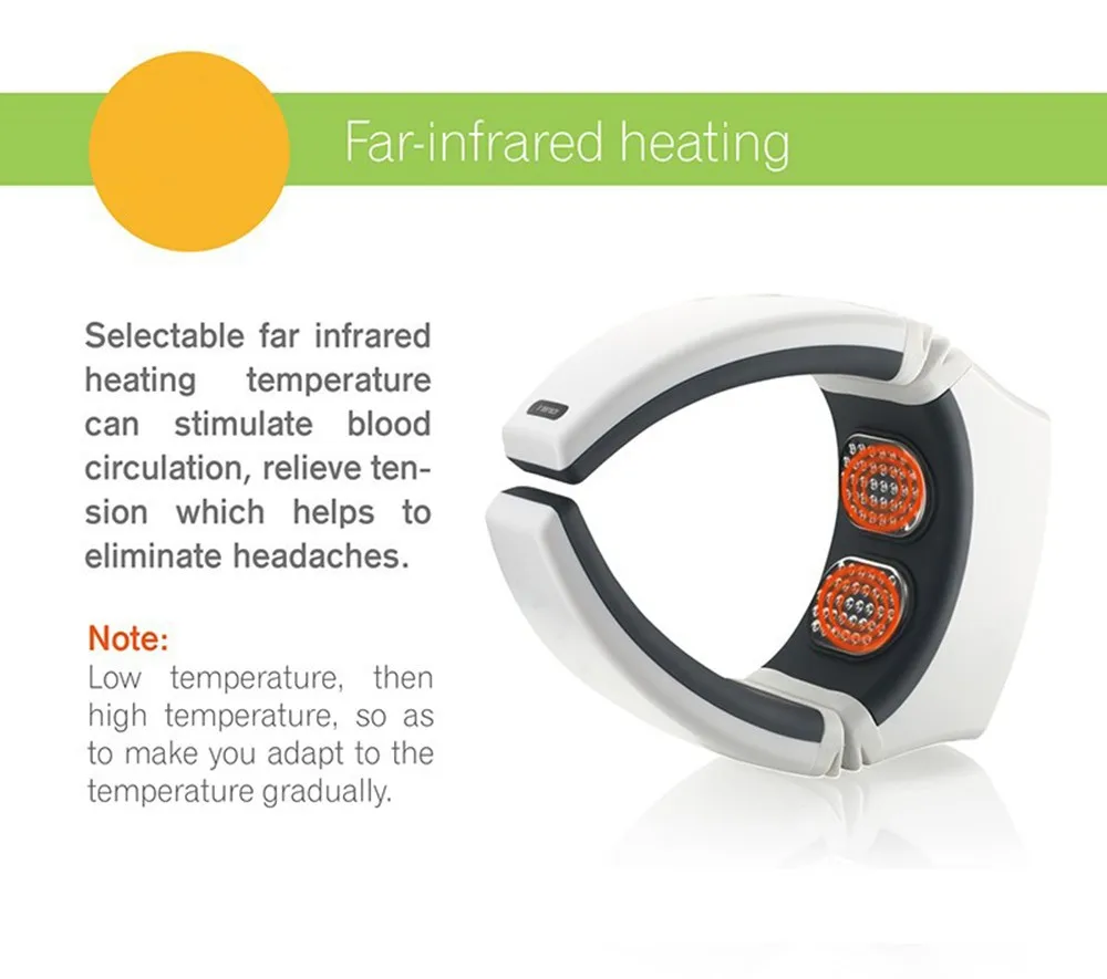 High Quality Wireless Remote Control Neck Massage Cervical Therapy Instrument Magnetic Therapy Vibration Far Infrared Heating-9