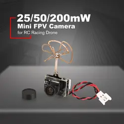 72CH 25/50/200 mW переключаемый 700TVL FPV мини Micro Камера передатчик Cam для RC гоночный Drone Quadcopter