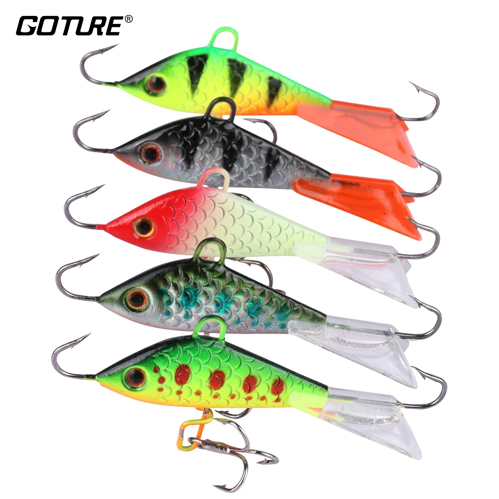 

Goture 5pc/set Balancer for Winter Fishing Ice Fishing Lure 7.37g/5.3cm Jig Hard Lure Bass Carp Fishing Bait Fishing Wobblers