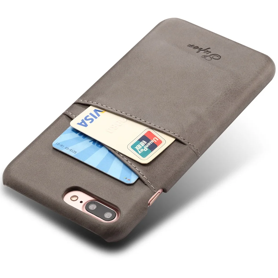 ZYSTERT Case for iPhone 6 Plus iPhone 6ケースカバーレザー高級財布カードホルダーiPhone 7 6 6s Plus Funda用ソフトバックCapa