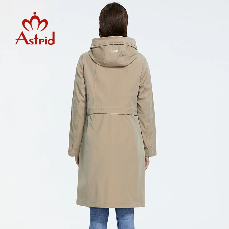 Astrid 2019 Осень новое поступление синий топ женский тренч плюс размер стиль средней