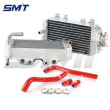 new style L&R MOTORCYCLE Aluminum Radiator & Hose aluminum Motorcycle Parts Grille Guard CoolerFor HONDA CRF150 2007 2008