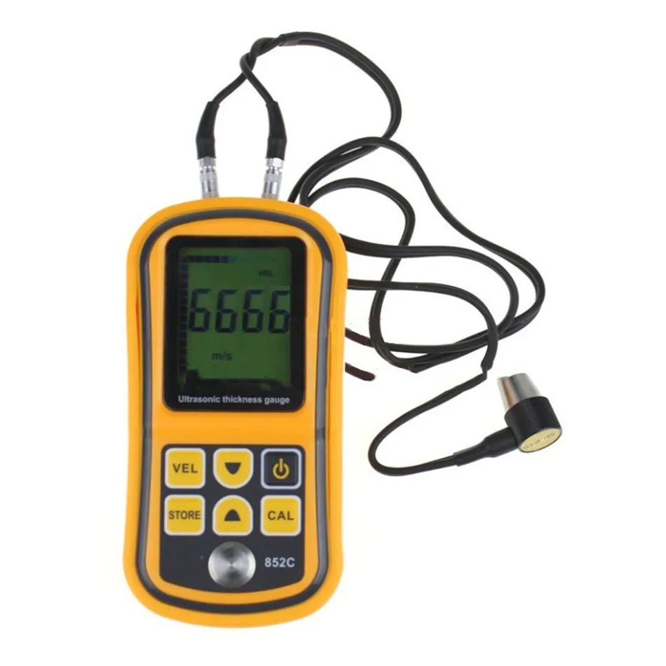 

High Quality Digital Ultrasonic Thickness Gauge 1.2-225mm High Sensitivity Steel Plate Thickness Gauge Measuring Instrument