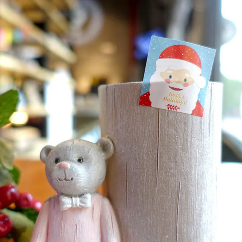 120pcs Christmas Sticker Merry Christmas Santa Claus Seal Sticker Adhesive Labels Stamping Paper Gift Stickers Xmas Decoration