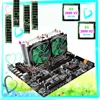 Buy best computer set HUANAN ZHI dual CPU X79 motherboard bundle RAM 32G RECC dual CPU Intel Xeon E5 2690 V2 3.0GHz with coolers ► Photo 1/6