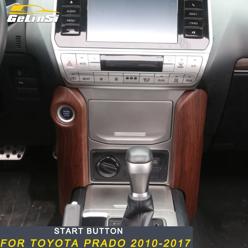 

Gelinsi for Toyota Prado 2018 Car Styling Engine Start Button Switch Circle Cover Trim Frame Sticker Interior Accessories