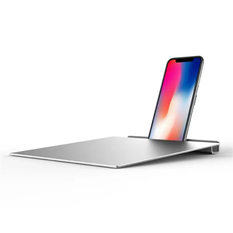 

Multi-function Mouse Pad Aluminum Alloy Mobile Phone Holder Gaming Working Studying Mouse Mat For PC Computer Laptop Desktop