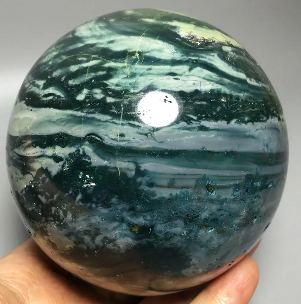 

1708g Ocean Jasper Natural Ocean Jasper Quartz Crystal sphere BALL Healing healing crystals