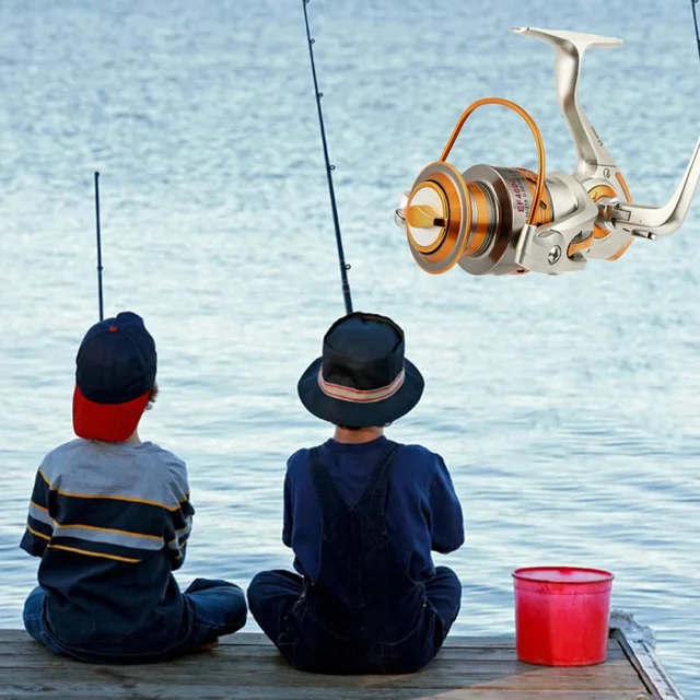 Best Offers Outdoor  Metal Fishing Reels Spinning Fishing Reels Fly Wheel For Fresh Water Fishing Tool Accessorie Fishing Reels