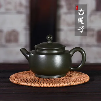 

Lotus Yixing Dark-red Enameled Pottery Teapot Famous Full Manual Customized Manufactor Wholesale A Piece Of Generation Hair