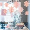 Frozen Party Christmas Snowflakes Decorations 3D Hollow Snowflake Paper Garlands Ornament Fake Snow Winter Decorations for Home ► Photo 3/6