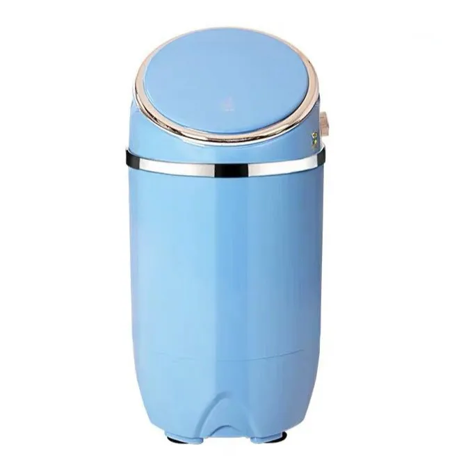 

220V 170w Blue light Mini Washing machine IPX4 Compound pulsator satinless steel Drain basket Semi-automatic 690x340mm