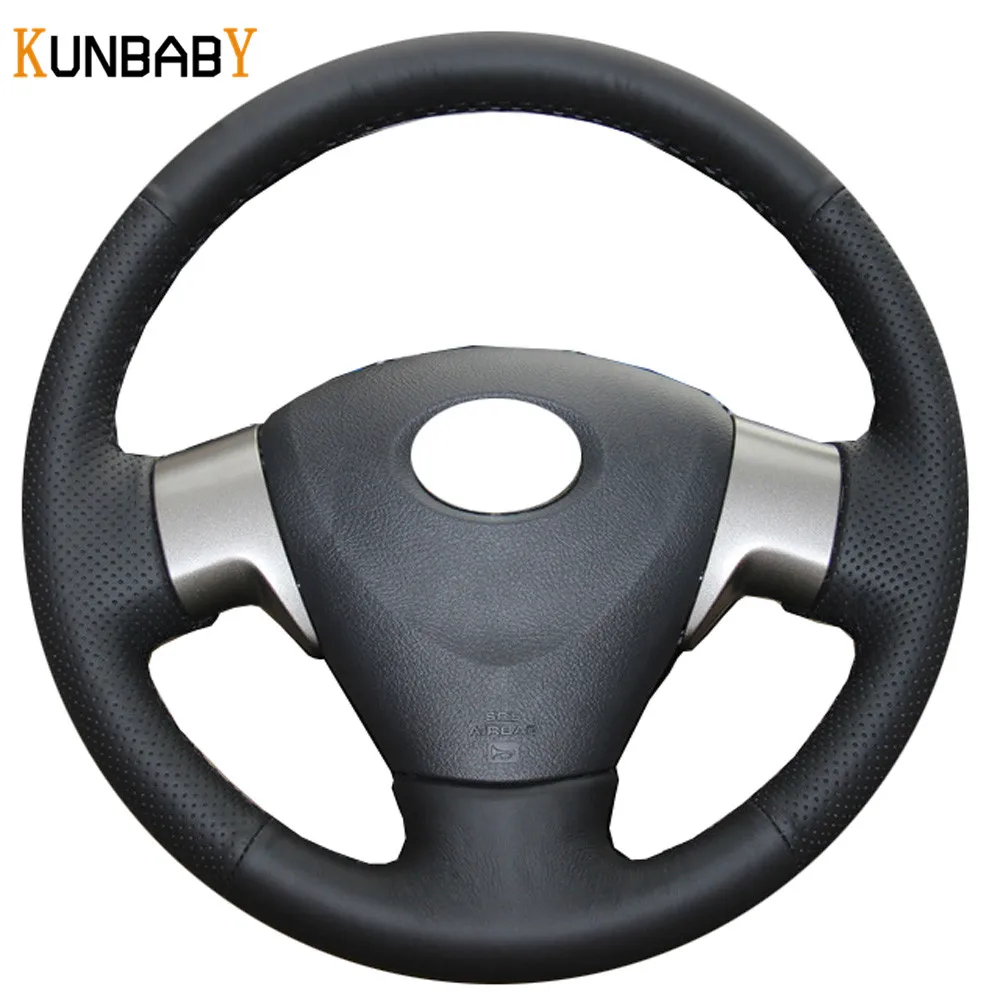 KUNBABY Car Styling Genuine leather Steering Wheel Cover for Toyota Corolla 2006-2010 Matrix 2009 Auris 2007-2009 | Автомобили и