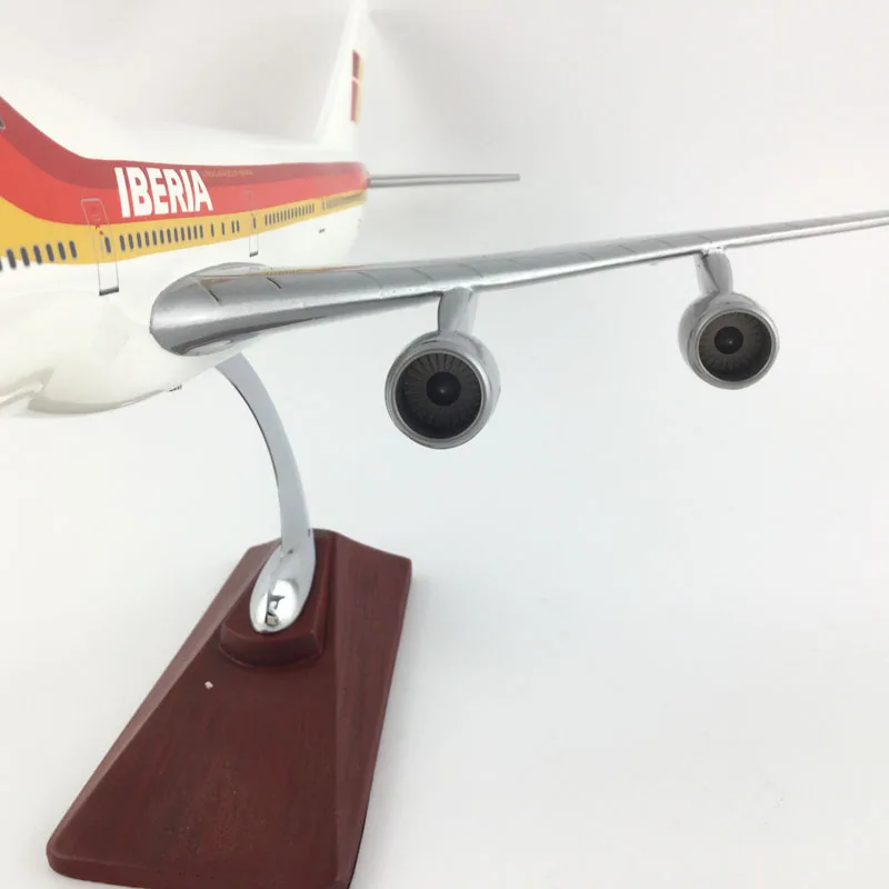 45-47 см 747 Иберия металлическая основа и Смола Модель самолет игрушечный самолет подарок на день рождения