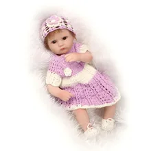 Реалистичная кукла-новорожденный кукла Мода 17 дюймов Мягкие силиконовые Reborn куклы для девочек и мальчиков день рождения