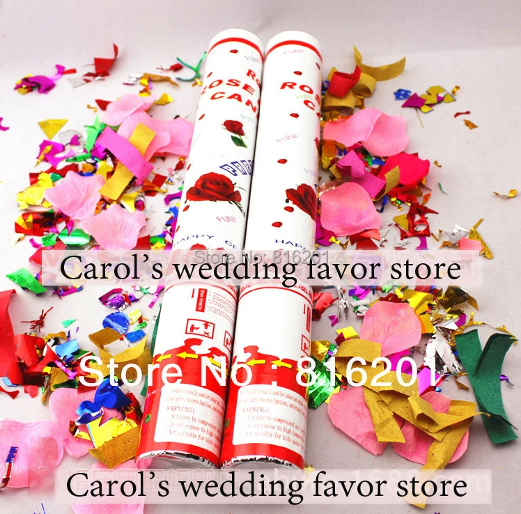 Wedding Rose Petal Confetti Shooter Party Popper wedding poppersin