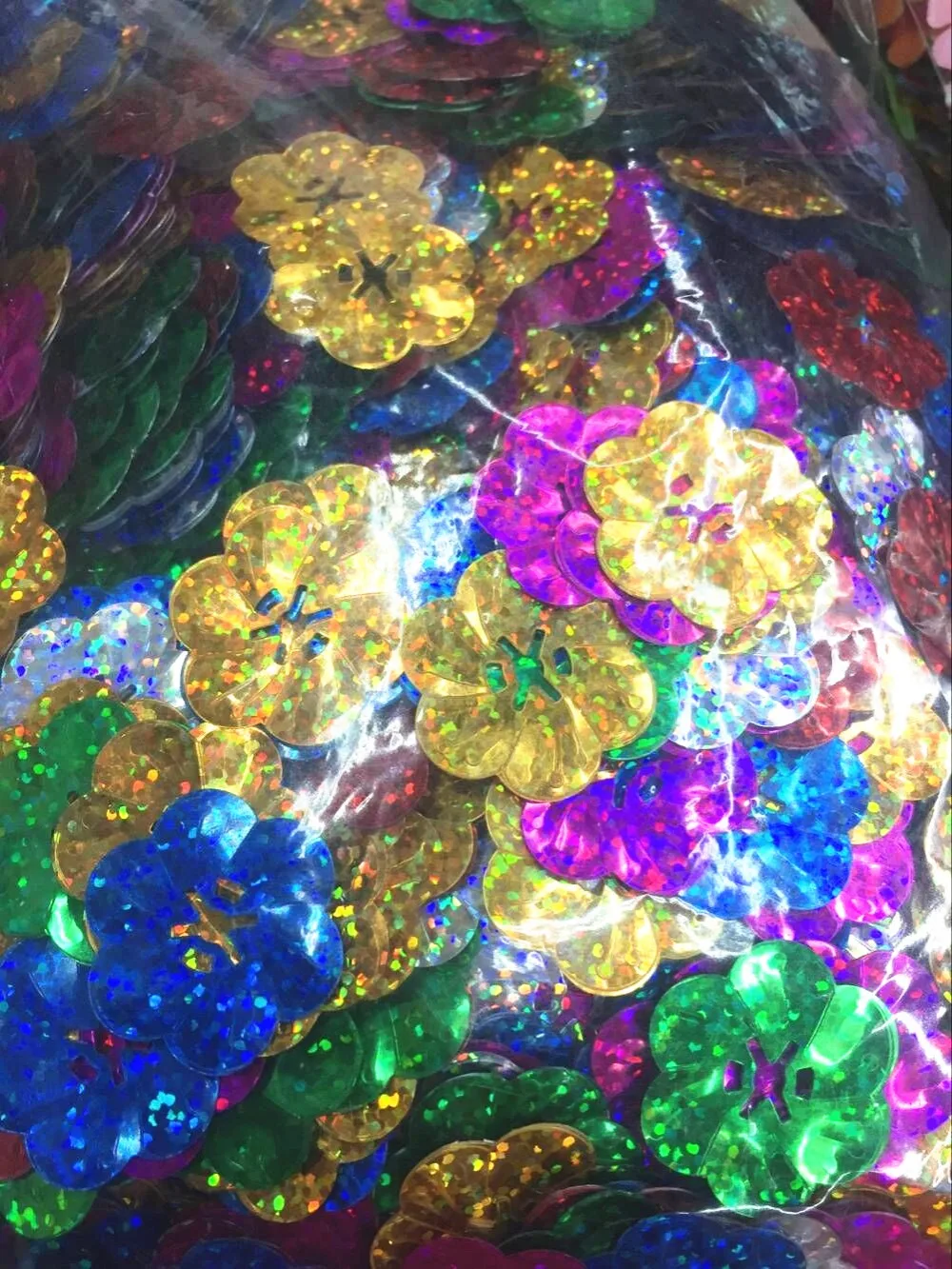 30g/lot Big Flower Sequins 25mm PVC Sequin Large Sequins Decoration