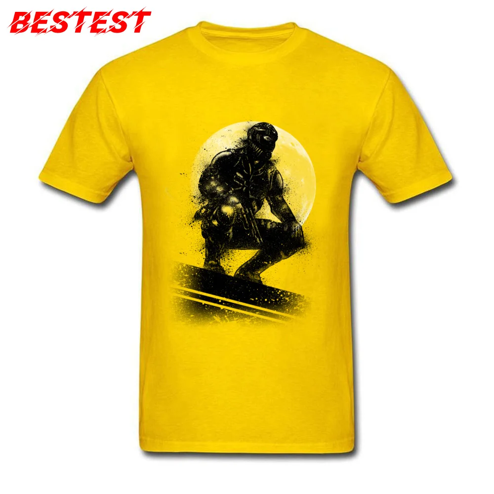 HITMAN Prevailing Men T Shirt Round Collar Short Sleeve Cotton Tops T Shirt Summer Tees Wholesale HITMAN yellow