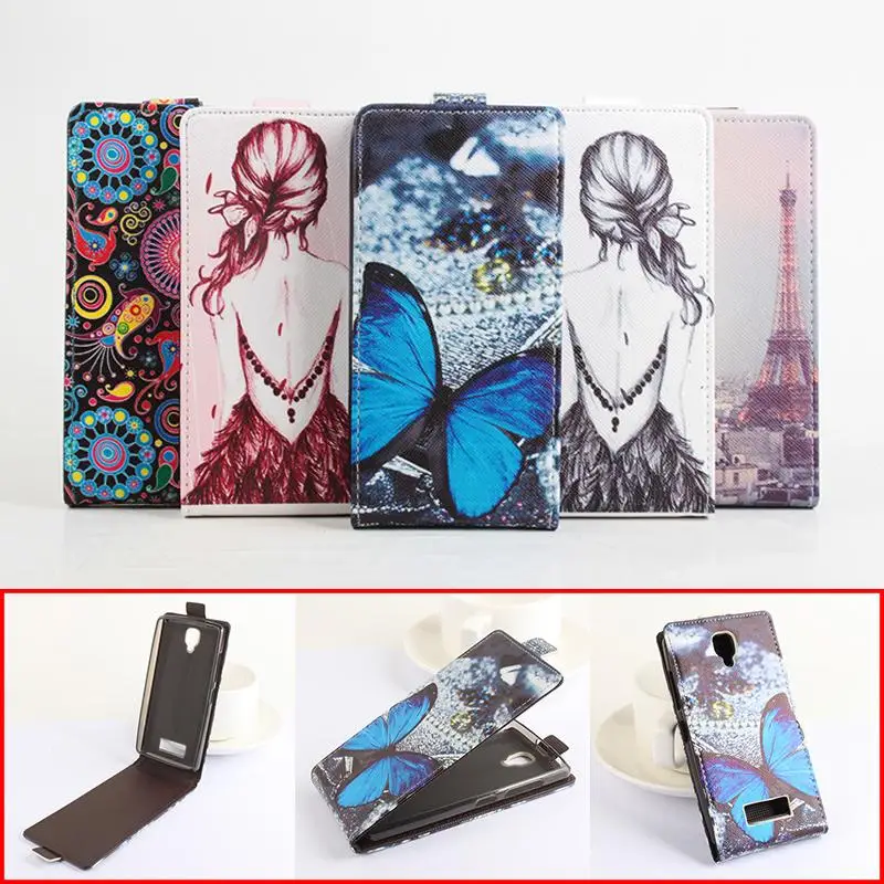 

Fashion Leather Cases For Lenovo A2010 Butterfly Flower Tower Pattern Wallet Phone Case Cover Card Slot