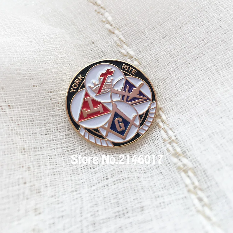 Заколки для лацканов Freemason 10 шт. металлические эмалированные броши и булавки в