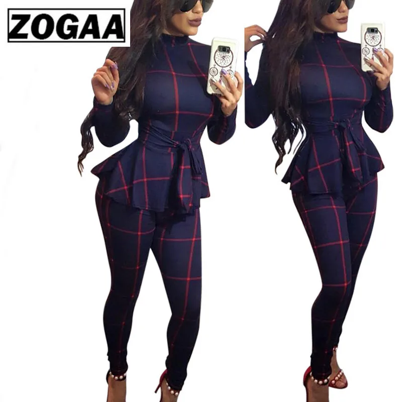 Women Sexy Bodycon Jumpsuit Romper Long Sleeve Bodysuit Ladies Jumpsuits Elegant Full Length Polyester Streetwear Plaid ZOGAA Women Sexy Bodycon Jumpsuit Romper Long Sleeve Bodysuit Ladies Jumpsuits Elegant Full Length Polyester Streetwear Plaid ZOGAA